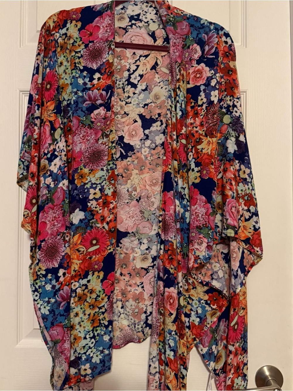 Umgee Navy Multi Floral Lightweight Kimono